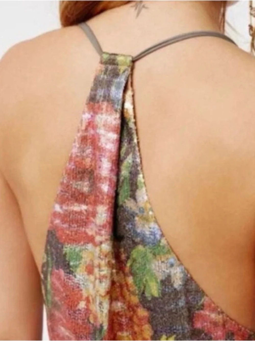 Free People Floral print Sequin Mini Dress / Tunic
